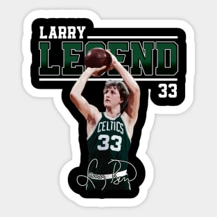 Larry Bird Legend Air Bird Basketball Signature Vintage Retro 80s 90s Bootleg Rap Style Sticker